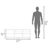 51" Wood TV Stand with One Door Cabinet, Open Shelves, and Compact Design for Living Room and Bedroom - 4 of 4