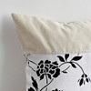 Slickblue Linen Stylish Patchwork Pillow Cushion - Decorative Floor Cushion, 19.7x19.7 inches, 5 Designs Available - 3 of 4