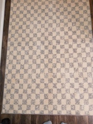 2'6x4' Checkerboard Plush Accent Rug - Threshold™ : Target