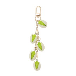Unique Bargains Handbag Charm Green Gold Tone 1 Pc - 1 of 4