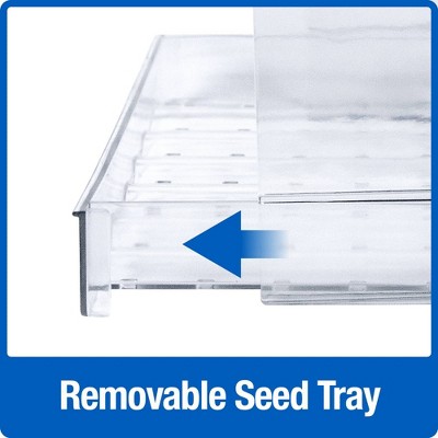 Clear Plastic Window Bird Feeder with Suction Cups