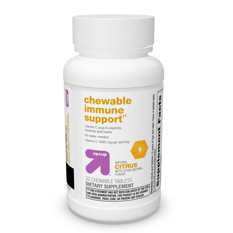 Immune System Support Chewable Tablets - Citrus Flavor - 32ct - up &#38; up&#8482;, 3 of 6