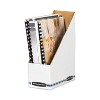 Bankers Box Stor/File Corrugated Magazine File, 4 x 9.25 x 11.75, White, 12/Carton - 3 of 4