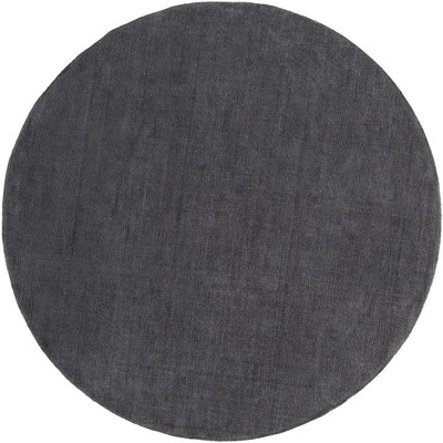 Mark & Day Rennes 8' Round Loomed Indoor Area Rugs Charcoal