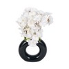 Sagebrook Home 5" Vase Contemporary Abstract Donut Cut-Out Vase Decorative Home or Office - 2 of 4