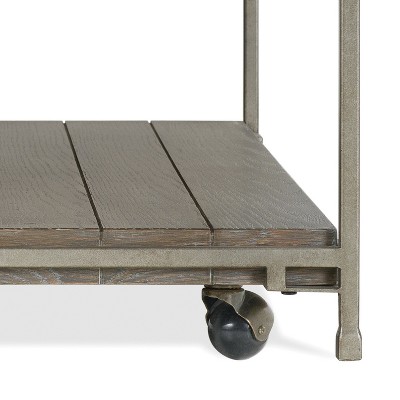 Corbeta Aged Graphite 3-Piece Metal Frame Wood Coffee Table Set