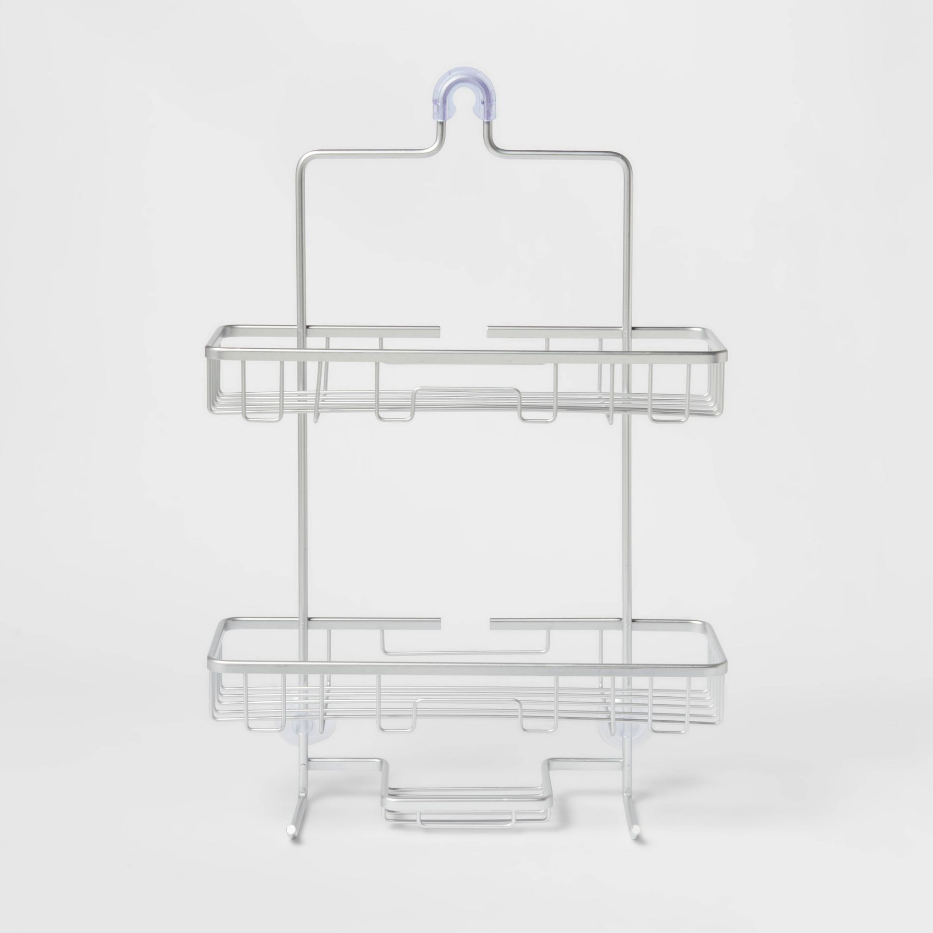 Wide Rustproof Shower Caddy with Lock Top Aluminum - Threshold™