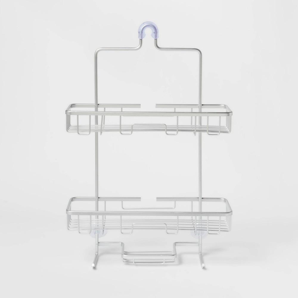 Wide Rustproof Shower Caddy with Lock Top Aluminum - Made By Design