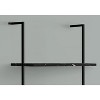 Monarch Specialties Bookshelf Bookcase Etagere Ladder 5 Tier 72InchH Office Bedroom Metal Laminate Black Marble Look Black Contemporary Modern - 3 of 4