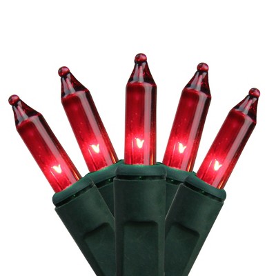 Northlight 100ct Mini String Lights Red - 20.6' Green Wire