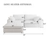 NicBex Couches for Living Room Feather-filled Seat Sofa Couches Comfy Upholstered 1pc Modular Design Sofa - 4 of 4
