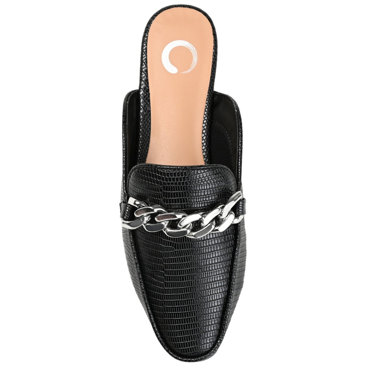 Женские сабо Journee Collection Women's Hazina Slip On Square Toe Mules Flats Black 9 — фото 4