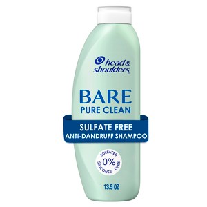 Head & Shoulders Bare Anti Dandruff Pure Clean Shampoo, Sulfate Free - 13.5 fl oz - 1 of 4