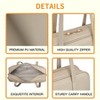 MaseiKar Shoulder Bags for Women, Slouchy Hobo Bags, Clutch Tote Handbags, Leather Shoulder Bag with Zipper - 3 of 4