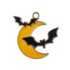 John Bead 6pcs Sweet & Petite Bats and Moon, Simple Halloween Charms - 2 of 4
