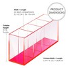 Acrylic Makeup Brush Organizer Compartment Office Organizers for Desk - Elavain - 2 of 4