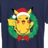 Women's - Pokémon - Pikachu Lights Wreath Short Sleeve Graphic T-Shirt - 2 of 4