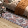 GAOMON Living Room Rug Vintage Area Rug Traditional Floral Print Area Rugs for Living Room Bedroom Non Slip Low Pile Soft Rug - 2 of 4