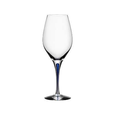 Orrefors Intermezzo Blue Glass 14 Ounce Wine Glass