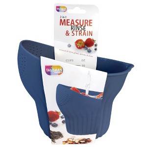 Talisman Designs 2-in-1 Measure Rinse & Strain for Grains, Fruit, and Beans, 2 Cups - 1 of 3
