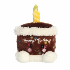 Aurora Mini Choco B'day Cake Palm Pals Adorable Stuffed Animal Brown 5" - 1 of 4