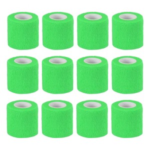 Unique Bargains Self-Adhesive Elastic Breathable Athletic Tapes 12 Rolls 2" x 177" - 1 of 4