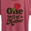 Women's - Instant Message - One Hell Of A Mother Short Sleeve Graphic T-Shirt - 2 of 4