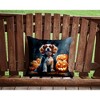 Tramull Halloween Throw Pillow, 14x14 Inch Machine Washable Indoor Outdoor Decorative Pet Theme Pillow - 4 of 4