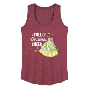Women's - Disney - Full Of Christmas Cheer Tiana Graphic Racerback Tank - 1 of 4