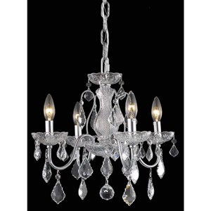 Elegant Lighting Calista Collection Pendant D17in H15in Lt:4 Chrome Finish - 1 of 2
