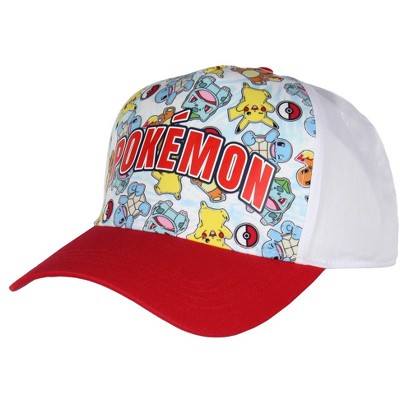 Pokemon Character Collage Sublimated Youth Snapback Trucker Hat OSFM