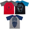 Marvel Avengers Spider-Man Hulk Loki Captain America 3 Pack T-Shirts Little Kid to Big Kid - 2 of 4
