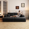 MAYEERTY 107" Cloud L-Shape Sofa - 107" L-Shape, Corduroy, Deep Seat, No Assembly, for Living Room/Bedroom - 3 of 4