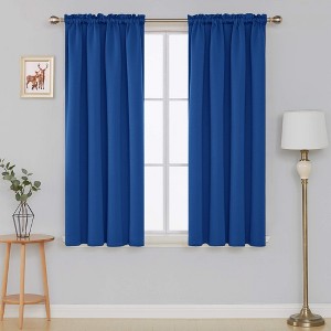 Deconovo Blackout Thermal Rod-Pocket Curtains, OEKO-TEX, 2 Panels(42W) - 1 of 4