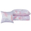 Twin 3pc Rainbow Unicorn Kids' Quilt Set Purple - My World: Girls Twin Bedding, Modern Microfiber, Teen Decor - 3 of 4