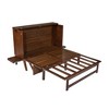 YOOCOZZ Full Size Murphy Bed with USB Port and Removable Shelves on Each Side - 2 of 4