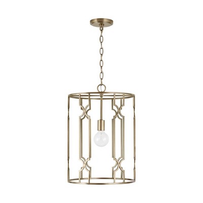 Capital Lighting Jordyn 1 - Light Pendant in  Aged Brass