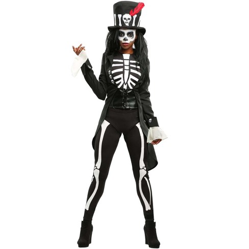 Halloweencostumes.com Medium Women Voodoo Skeleton Costume For Women ...
