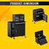 SILVEL 5-Drawer High Capacity Rolling Tool Chest with Wheels,Detachable Top Tool Box with Drawers,Assembled Large Tool Cabinet, Workshop(Black) - 2 of 4