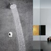 Sumerain Shower Only Faucet Brushed Nickel, Single Handle Brass Rough-in Valve with Showerhead - 2 of 4