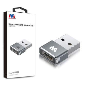 MyBat USB-C Female to USB-A Male Adapter - Silver