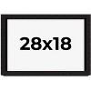 PosterPalooza | Modern Shadow Box 1" Depth Black Picture Frame - UV Acrylic, Backing Board, Hanging Hardware - 2 of 4