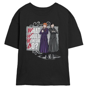Juniors Wednesday Agnes What Would You Do Quote T Shirt - 1 of 2