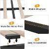 homfan Bed Frame , 4 Under Drawers and Wingback Headboard, Diamond Tufted Upholstered - 3 of 4
