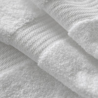 True Classics White Cotton Blend 8-Pack Washcloth Set