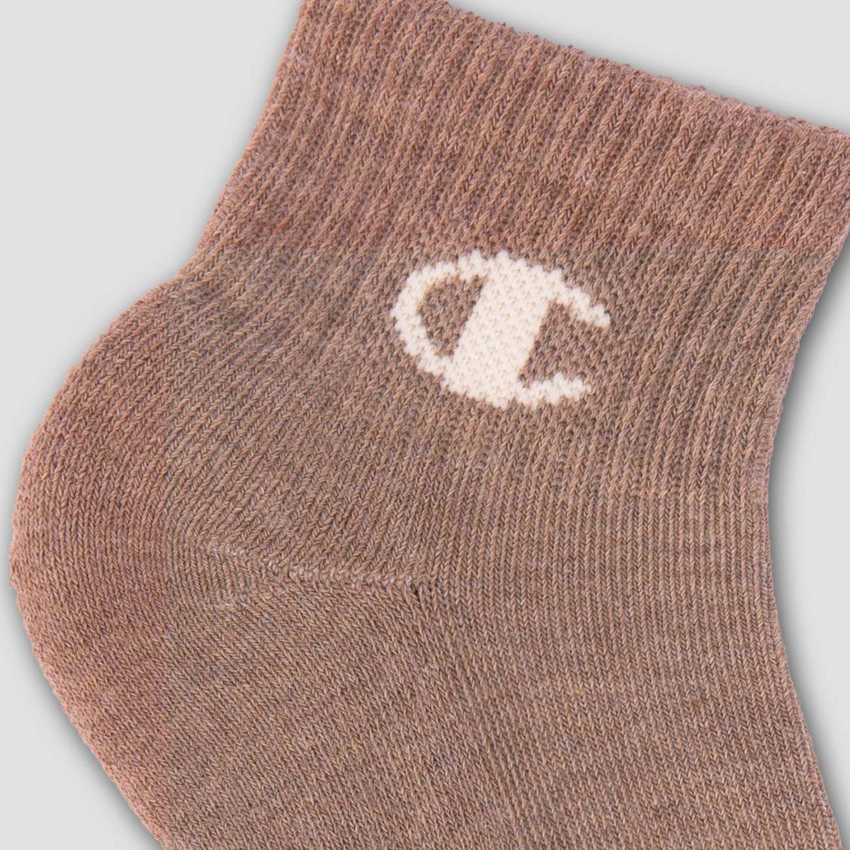 Champion Girls' 6pk Ankle Socks - Tan - thumbnail 4