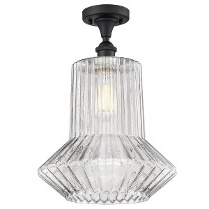 Springwater - 1 Light Semi-Flush Mount In Industrial Style-17 Inches Tall and 12 Inches Wide - 1 of 1