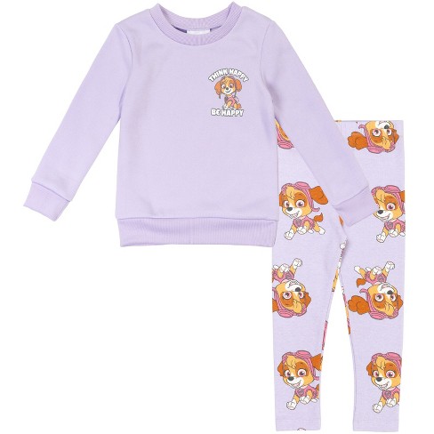 Paw Patrol Everest Skye Girls Pullover Crossover Fleece Hoodie And Leggings  Outfit Set Toddler To Little Kid : Target