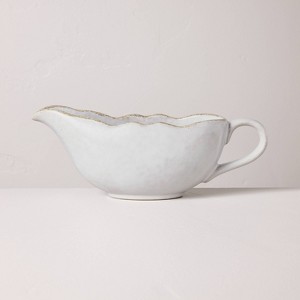 Carved Edge Gravy Boat Cream - Hearth & Hand™ with Magnolia - 1 of 3