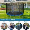 SUGIFT 10FT Outdoor Trampoline with Safety Net, 680 lb Capacity, High Strength Springs, Padded Cover & Ladder – Perfect for Kids & Family Fun - 4 of 4